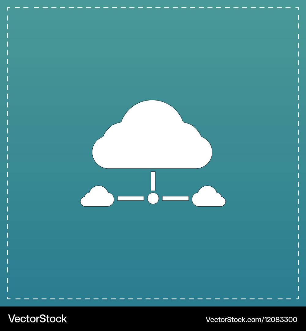 Cloud computing concept vector image