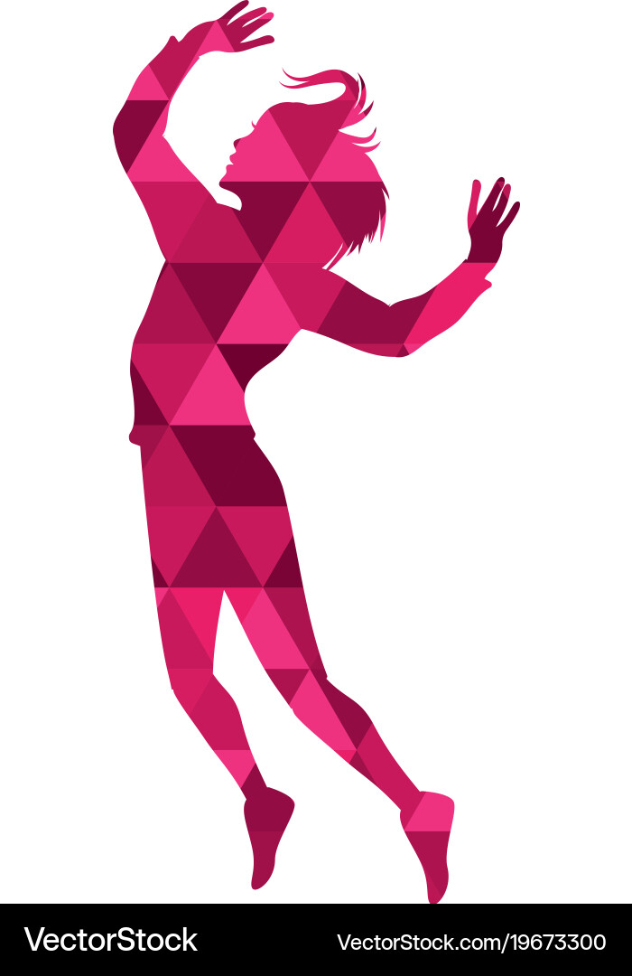 Dynamic Polygon Figure vector image
