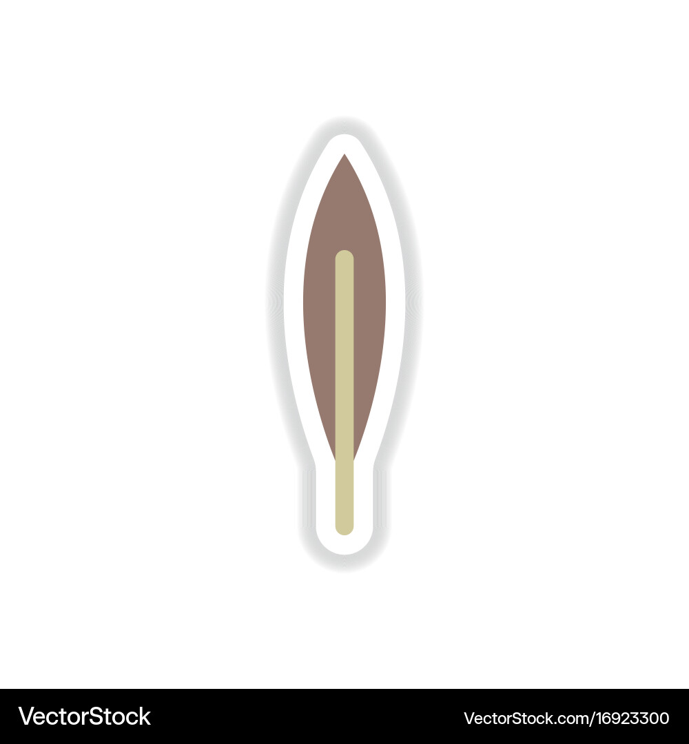 Label with leaf shadow icon design collection vector image