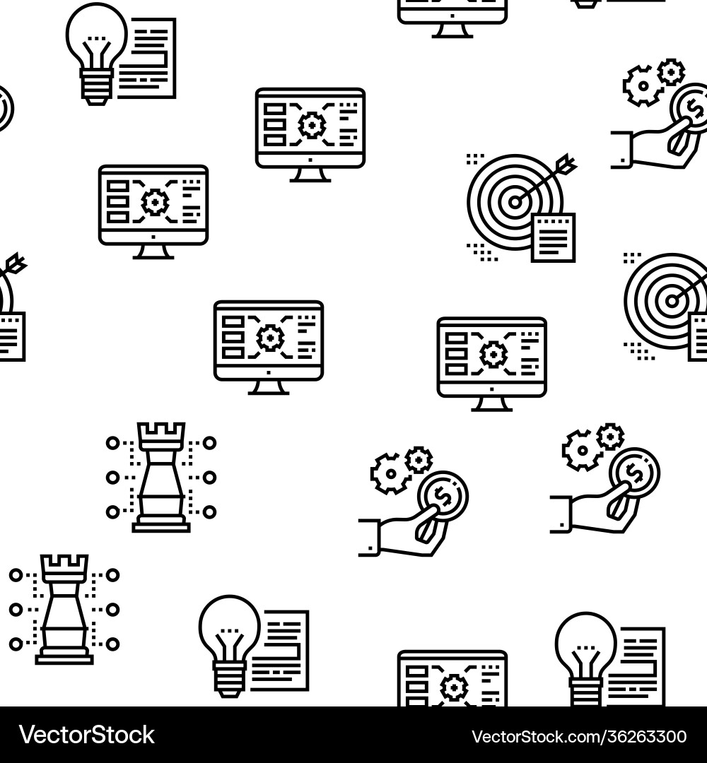 Project development seamless pattern Project development seamless pattern Vector Image