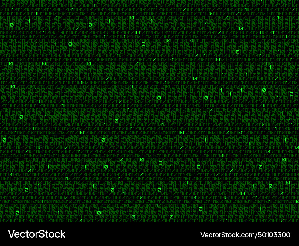 Technology digital background with binary code Vector Image