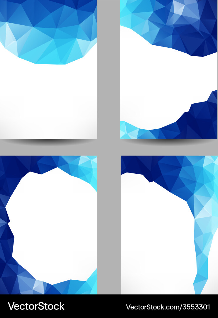 Backgrounds with abstract triangles vector image