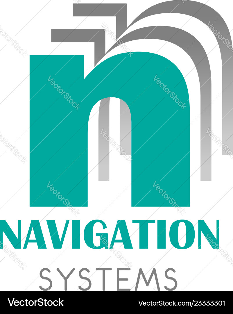 Badge for navigation systems Badge for navigation systems vector image