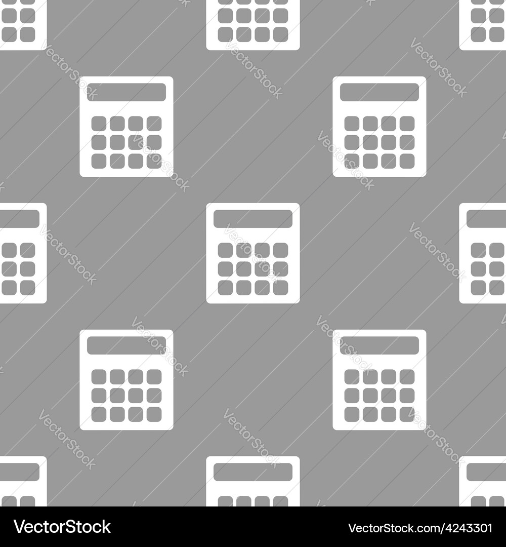Calculator seamless pattern Vector Image