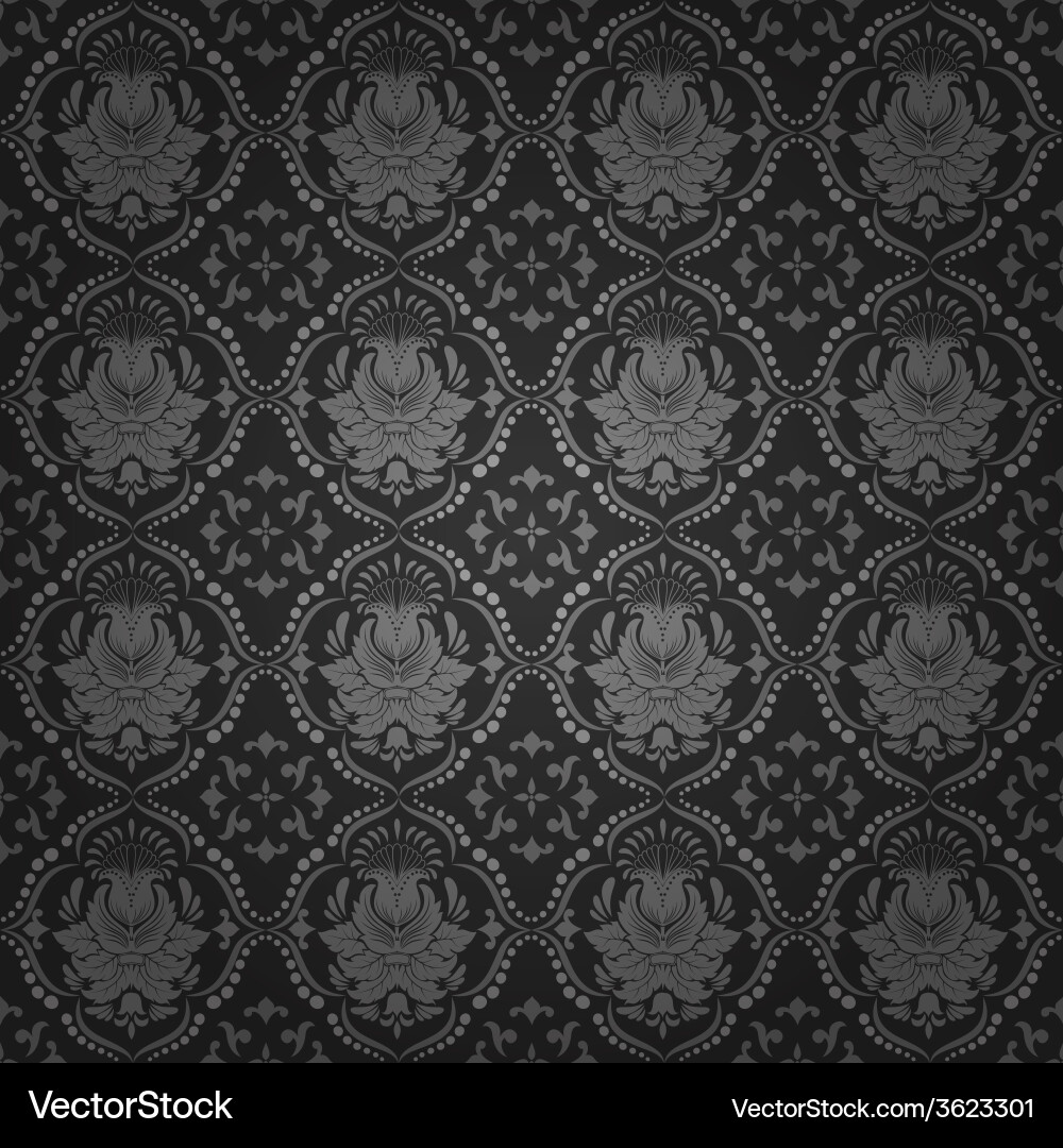 Elegant Damask Pattern Background vector image