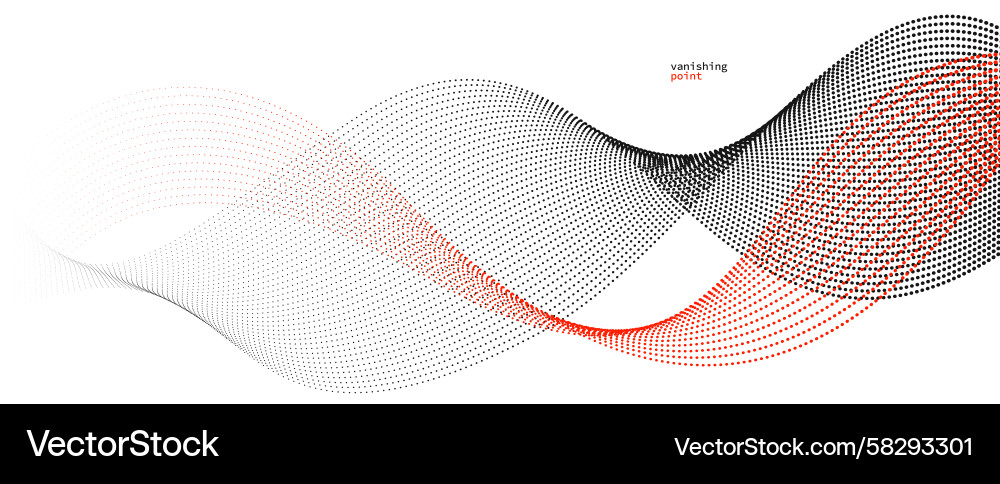 Fluid Particle Wave Background Vector Image