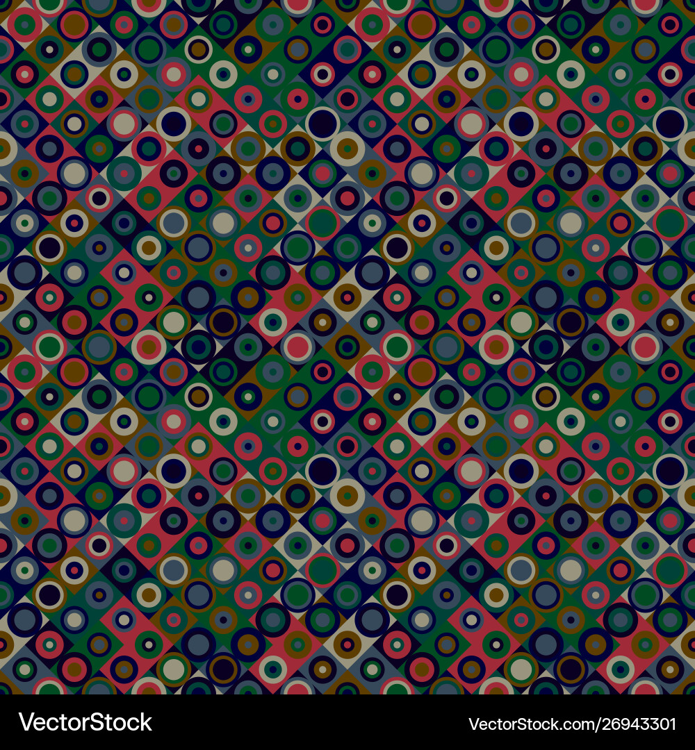 Geometrical abstract circle mosaic pattern vector image