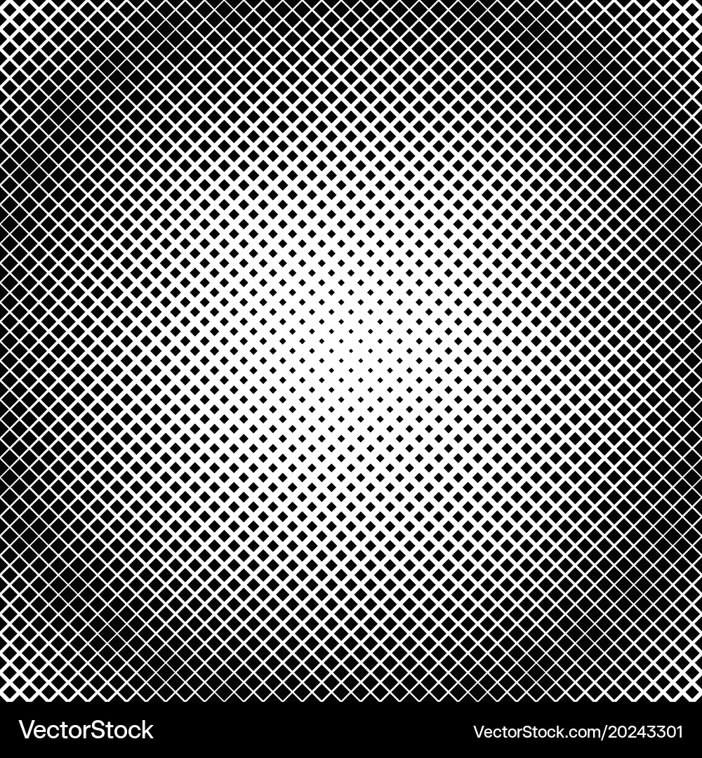 Geometrical halftone diagonal square pattern Vector Image
