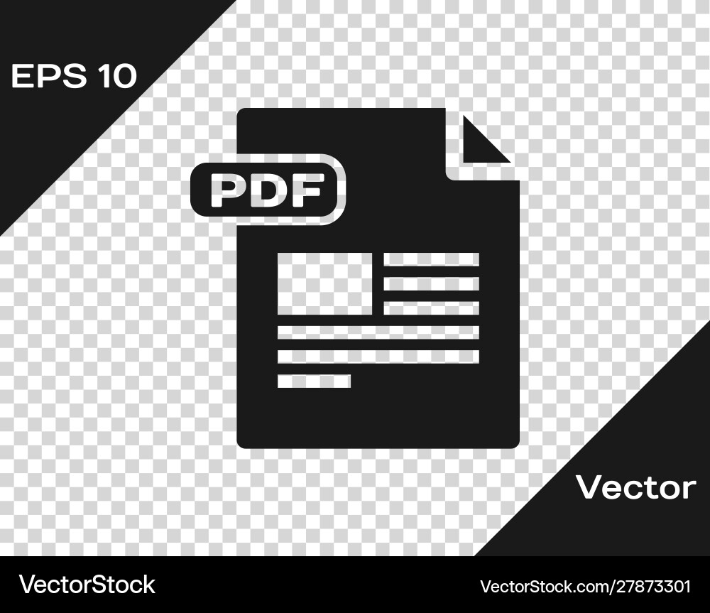 Grey pdf file document download button icon Grey pdf file document download button icon vector image