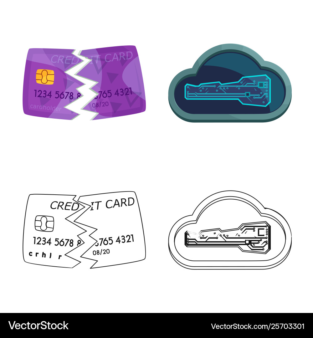 Isolated object virus and secure logo Vector Image