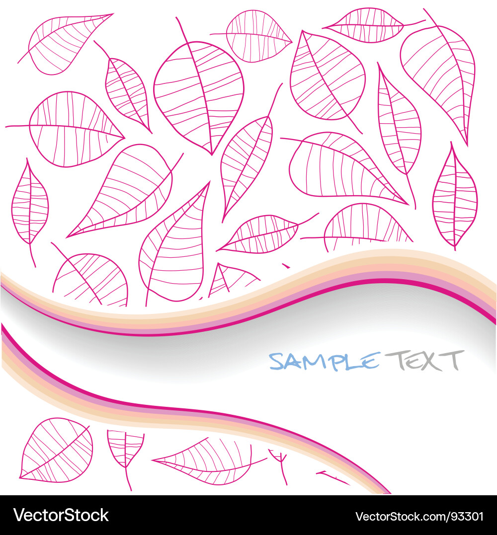Leaf Motif Pattern Vector Image