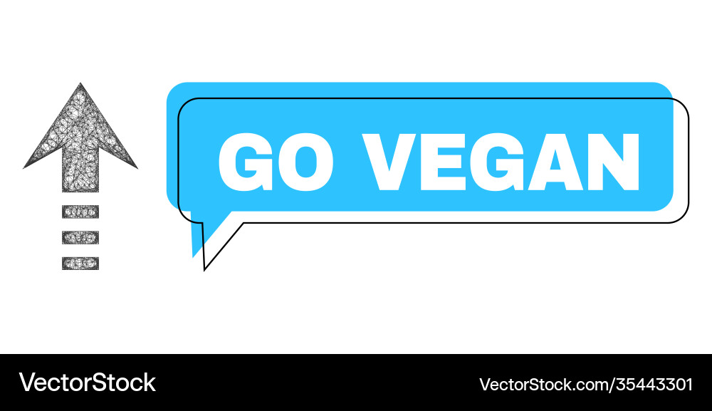 Misplaced go vegan message frame and hatched send Misplaced go vegan message frame and hatched send Vector Image