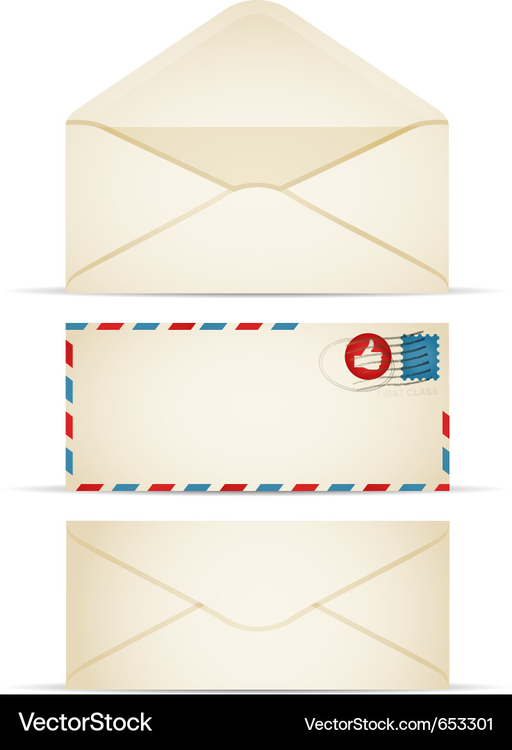 Retro envelope Vector Image