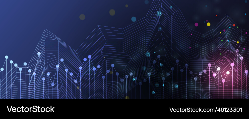 Technology data background idea of global Technology data background idea of global Vector Image