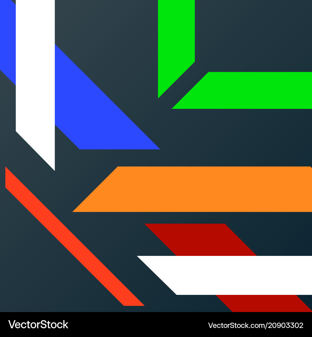 Abstract background with colorful geometric lines vector image