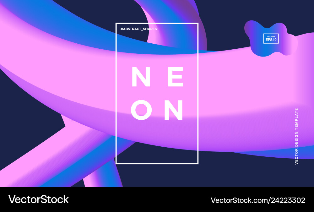 Abstract design template with 3d flow shapes Abstract design template with 3d flow shapes vector image