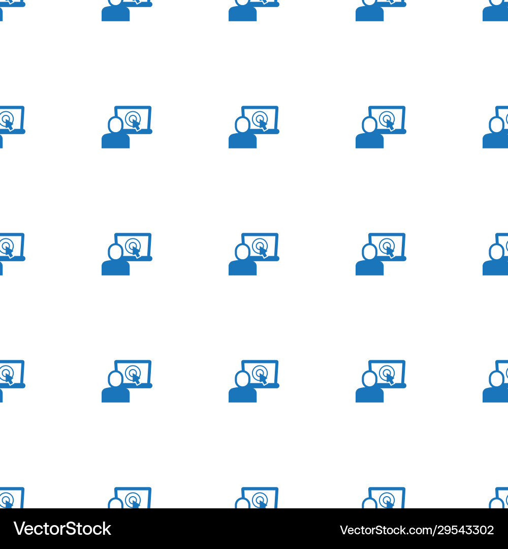Ecommerce platform icon pattern seamless isolated vector image