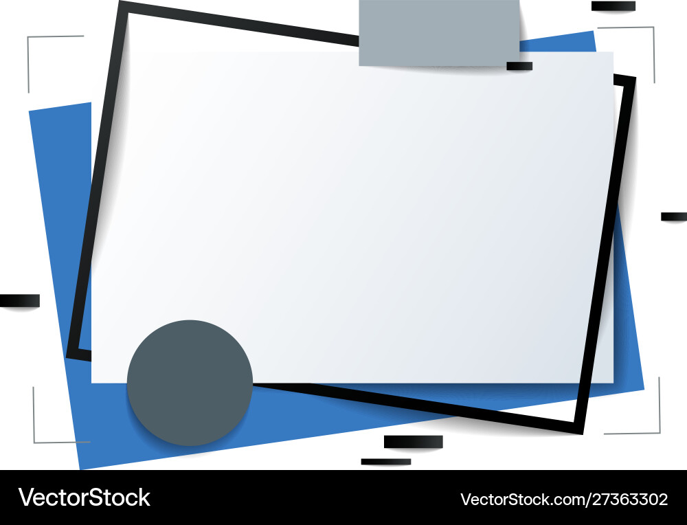 Frame with copy space for text design template Frame with copy space for text design template vector image