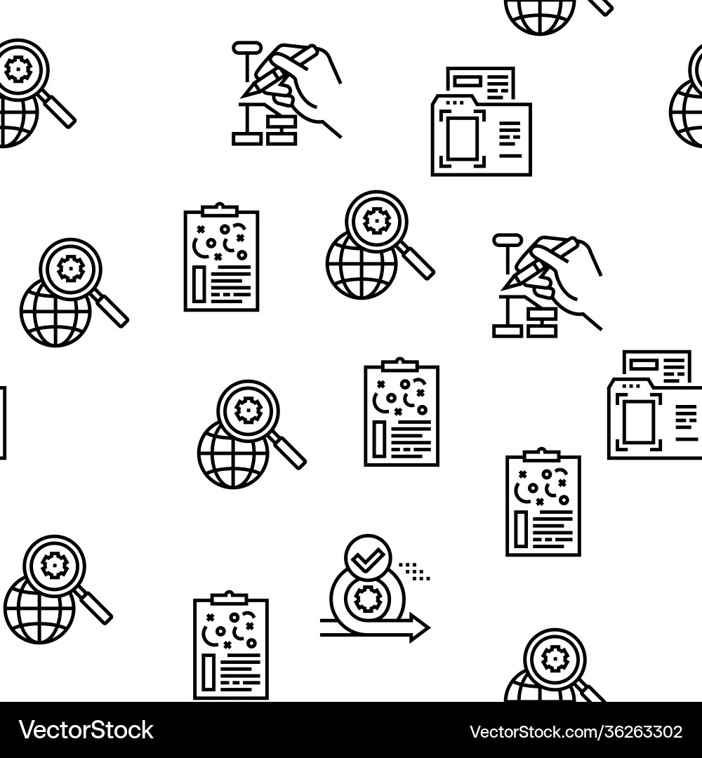 Project development seamless pattern Project development seamless pattern Vector Image