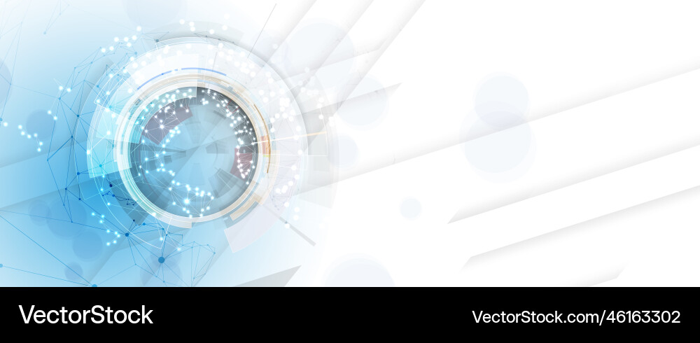 Technology data background idea of global Technology data background idea of global vector image