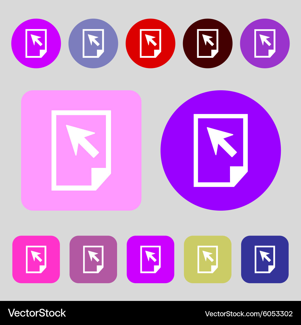 Text file sign icon document symbol 12 vector image