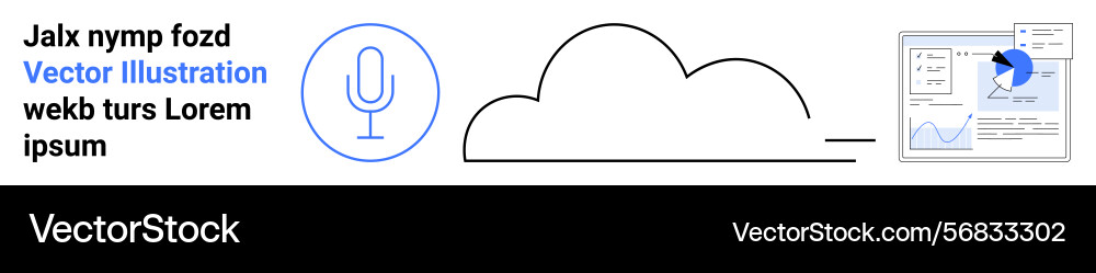 Visual elements connecting cloud computing data Visual elements connecting cloud computing data vector image