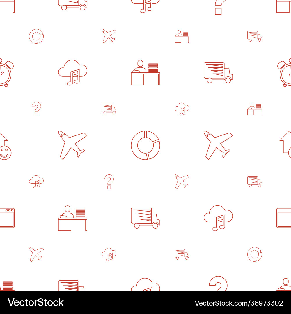 Web icons pattern seamless white background Vector Image