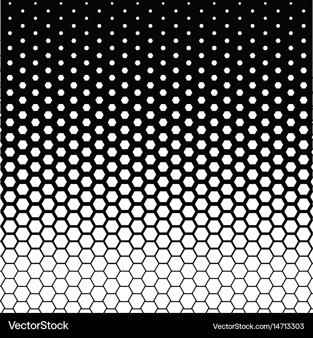 Hexagonal Halftone Pattern vector image
