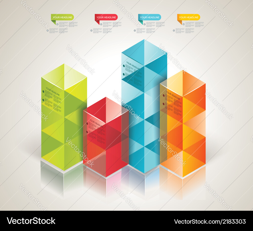 Modern design template isometric style Vector Image