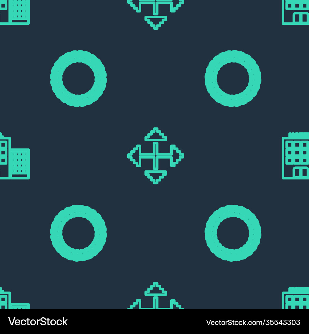 Set line pixel arrows in four directions laurel Set line pixel arrows in four directions laurel vector image