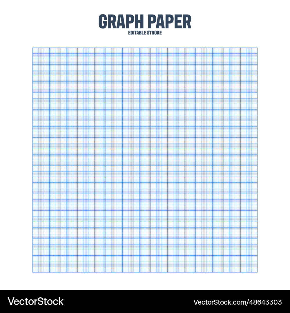 Sheet of graph paper with grid millimeter Sheet of graph paper with grid millimeter vector image