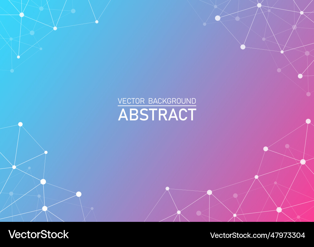 Abstract polygon connecting dots and lines Abstract polygon connecting dots and lines vector image