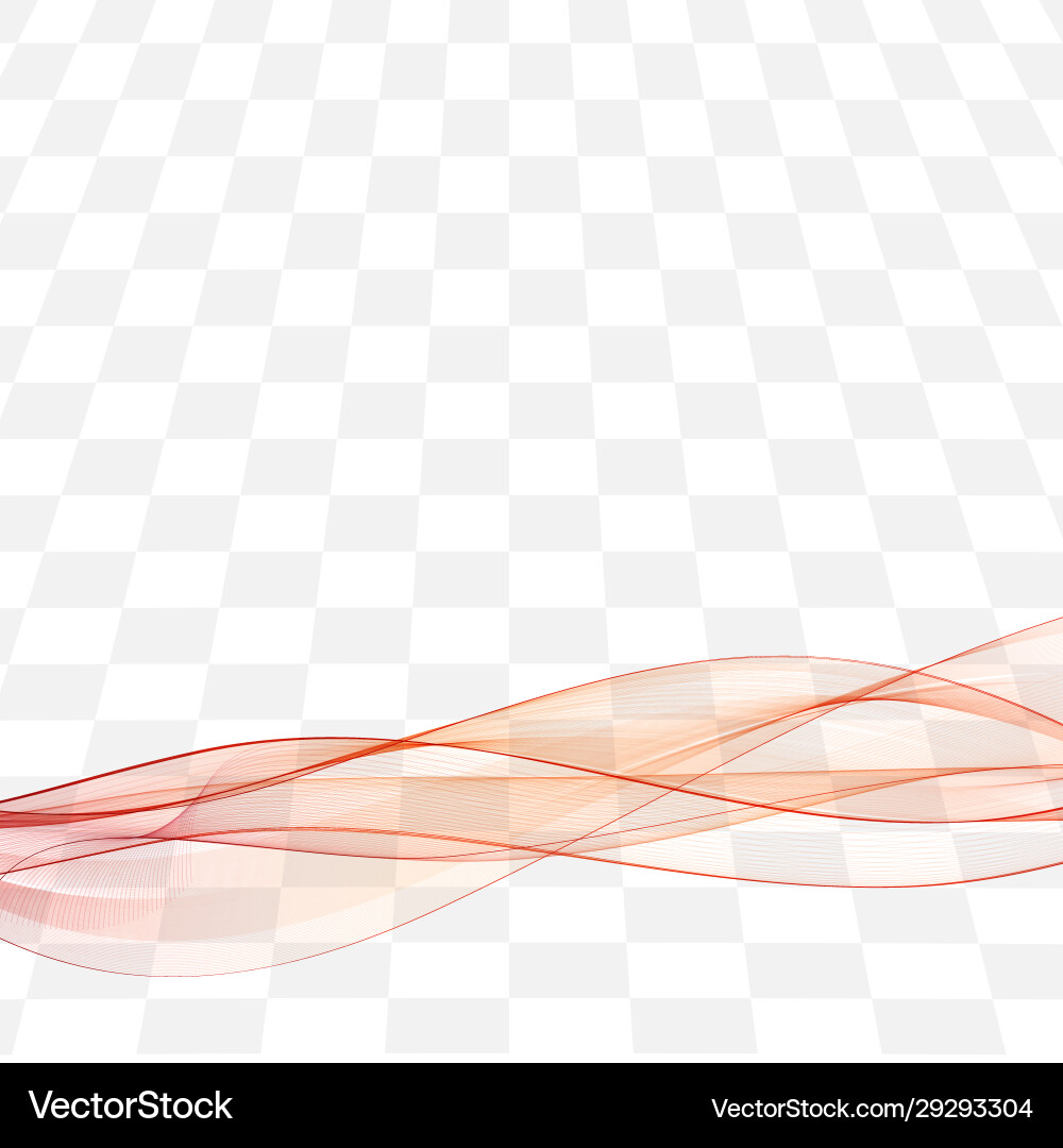 Abstract smooth color wave curve flow red motion Vector Image