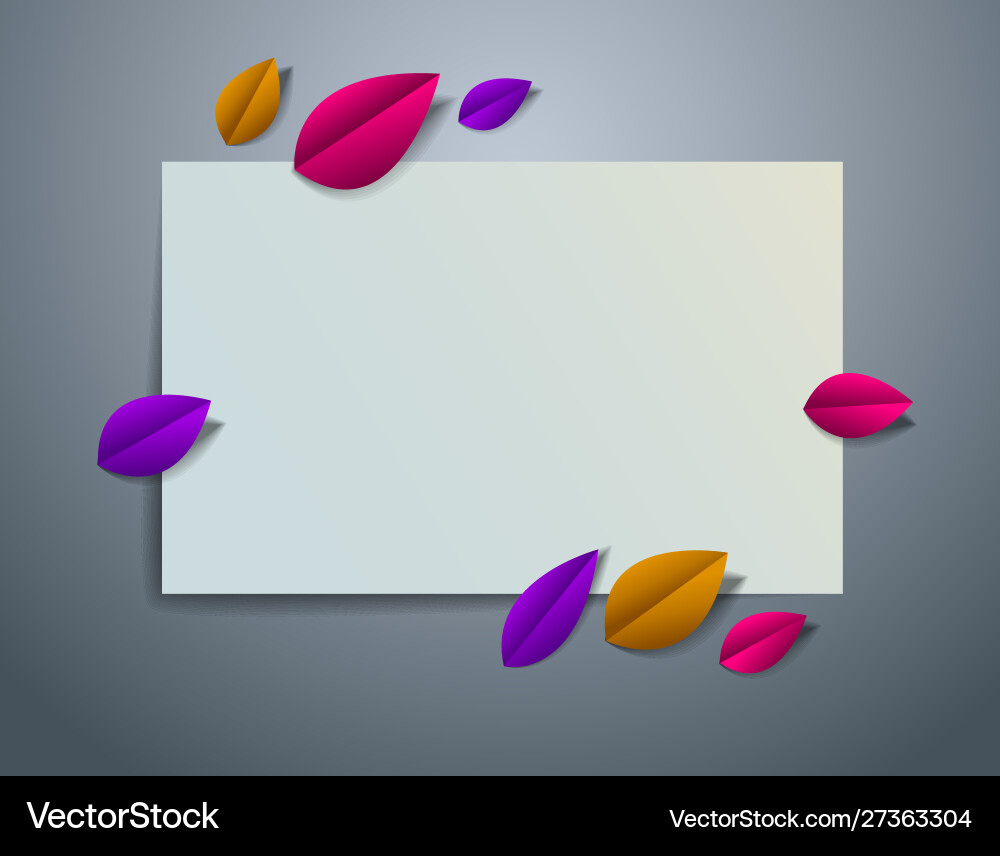 Autumnal frame with copy space for text design Autumnal frame with copy space for text design vector image