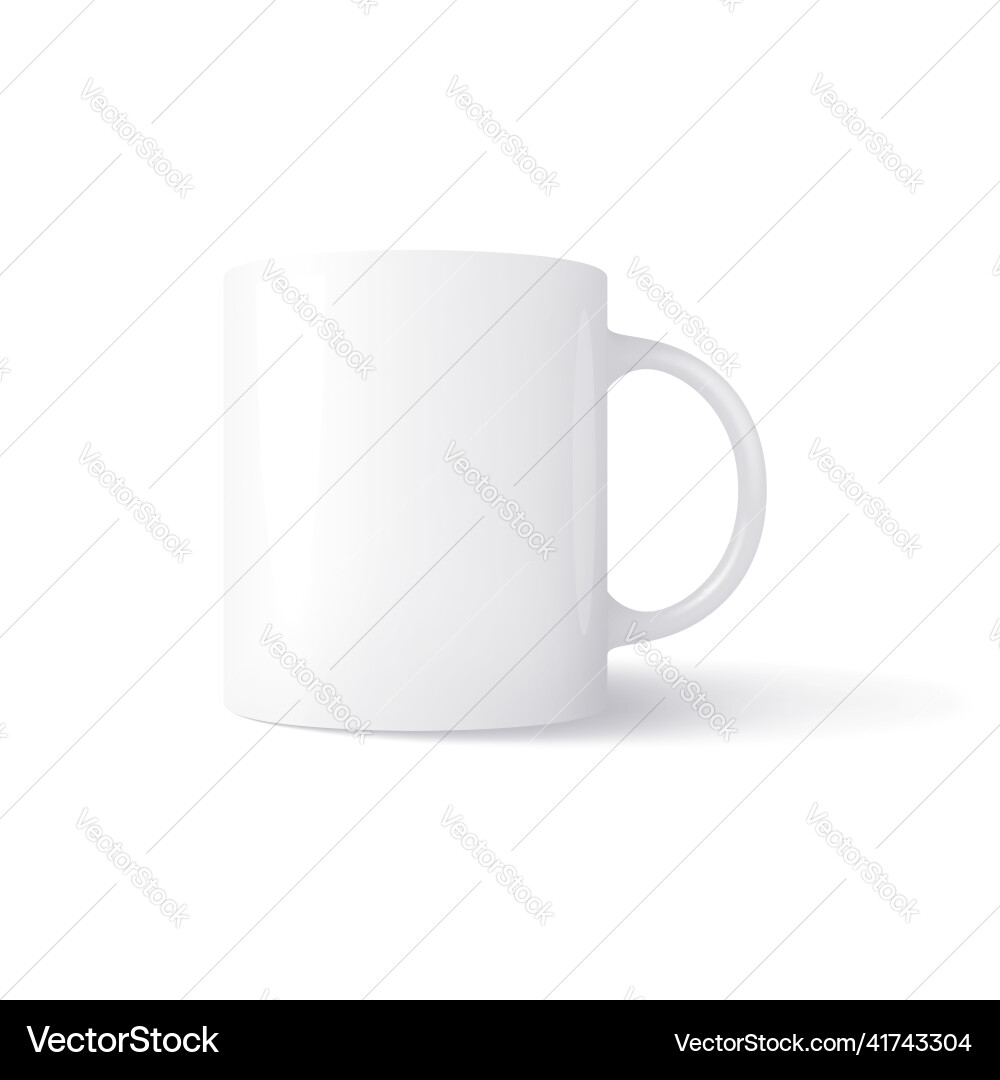 Cup in mesh gradient style editable color Cup in mesh gradient style editable color vector image