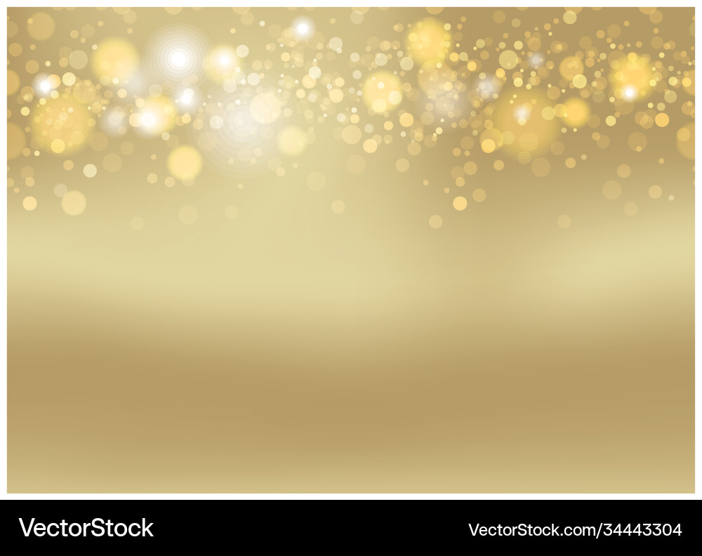 Gold Bokeh Abstract Background Vector Image
