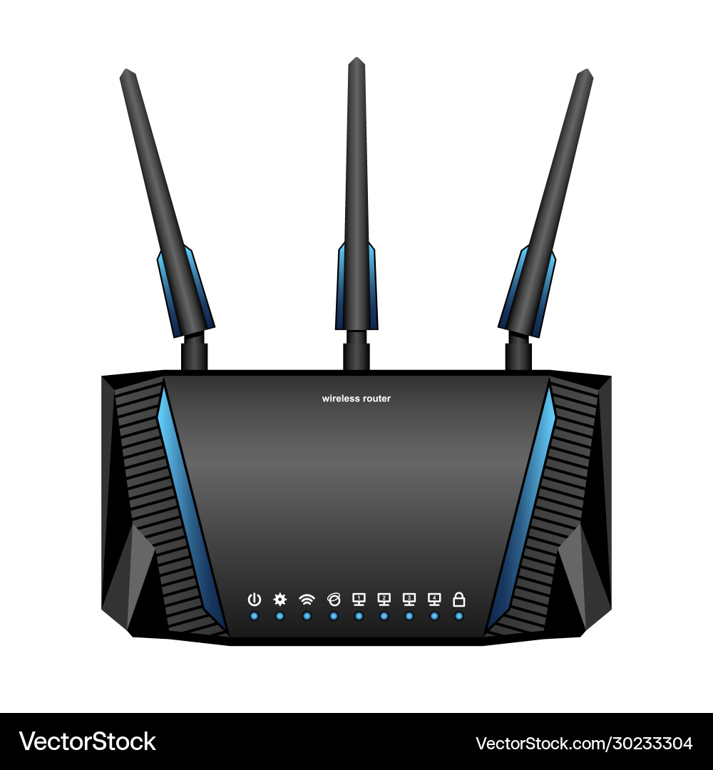 Router Icon - Modern Network Device Vector Image