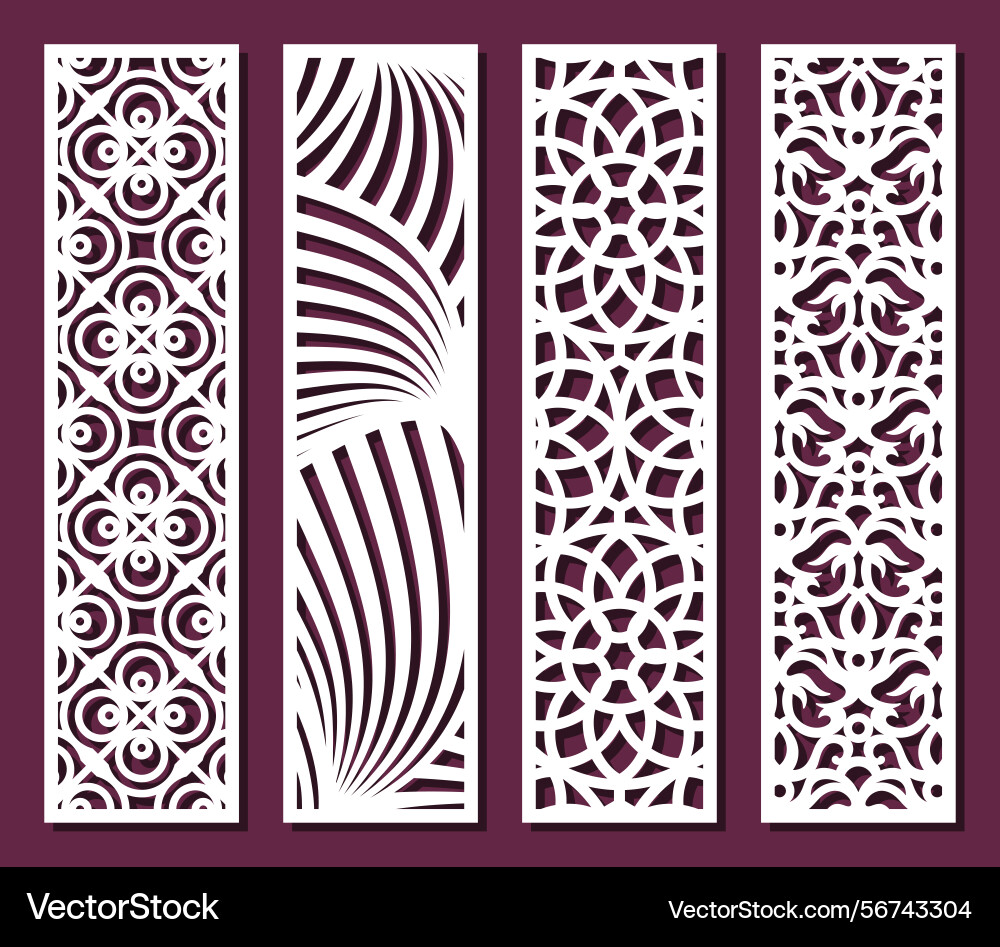 Set of rectangular panels Set of rectangular panels vector image