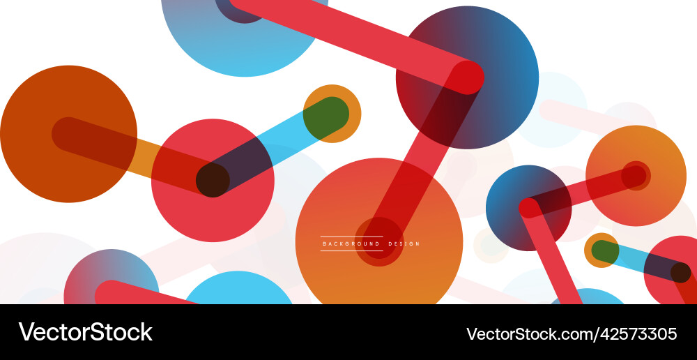 Abstract background round dots connected by lines Abstract background round dots connected by lines Vector Image