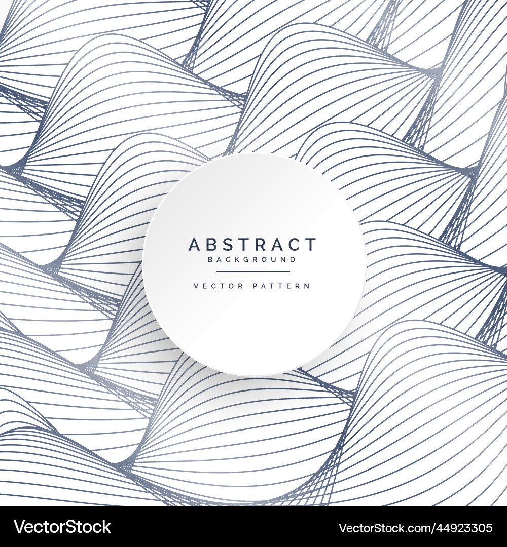 Abstract curve lines pattern background design vector image