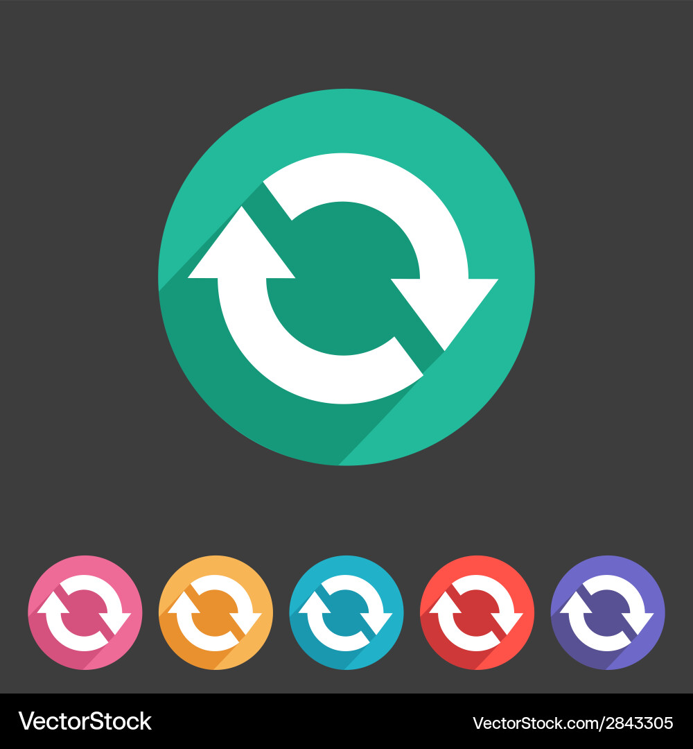 Circular Refresh Reload Icon vector image