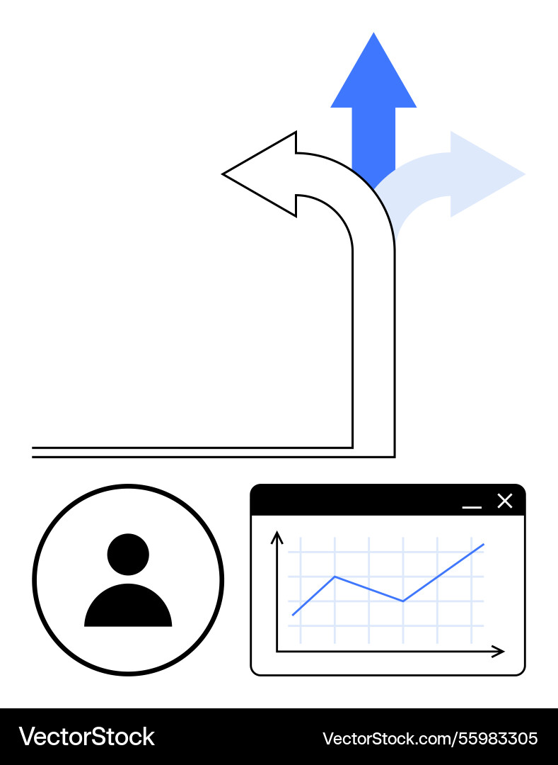 Decision-making with multiple options Decision-making with multiple options vector image