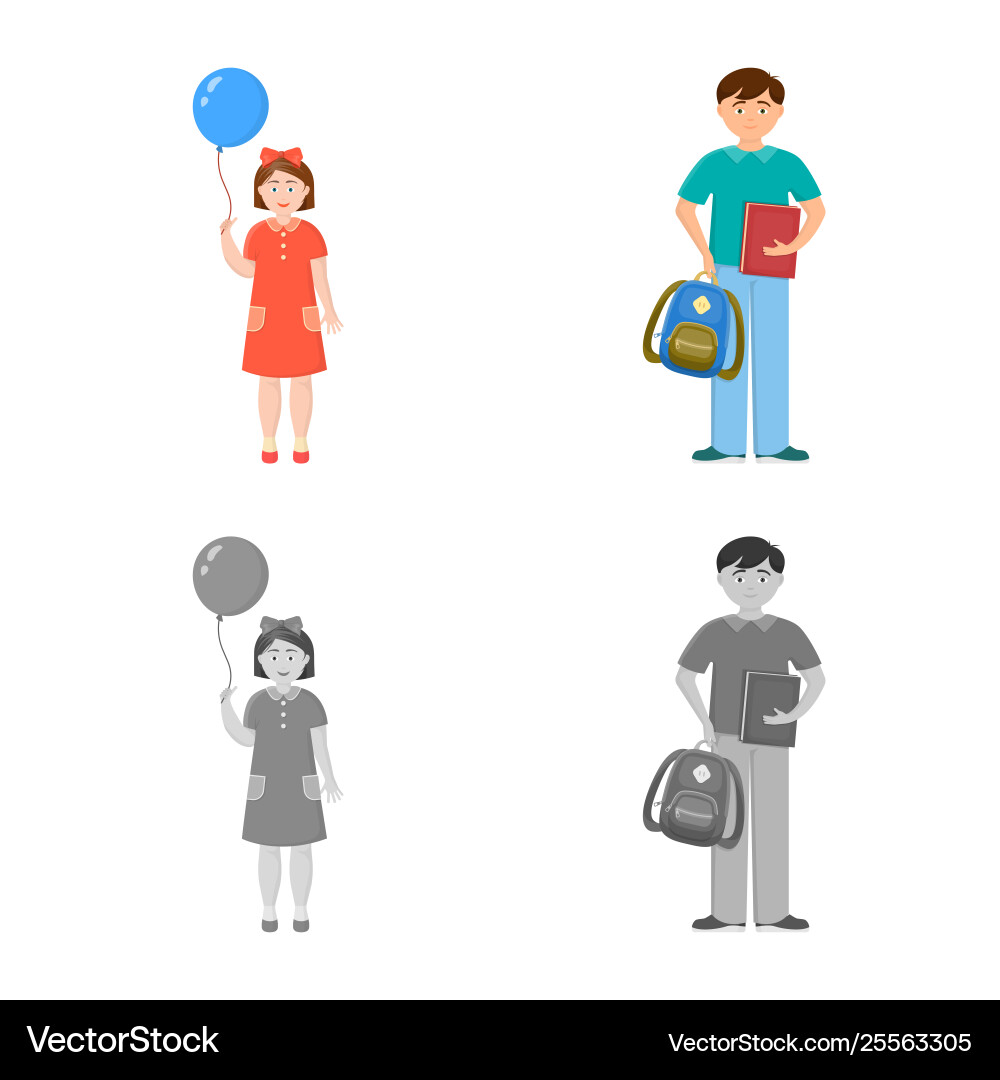 Design character and avatar icon set Vector Image
