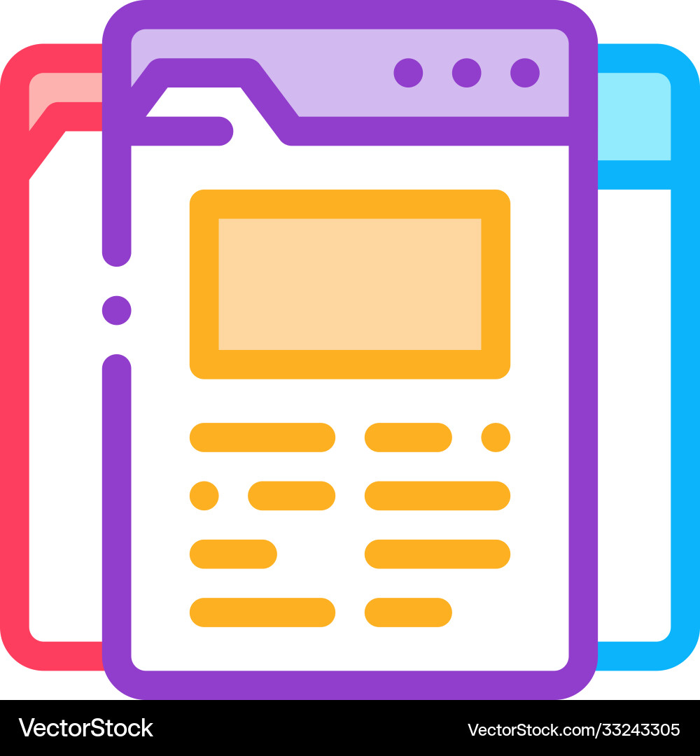 Different pages web site project icon Different pages web site project icon vector image