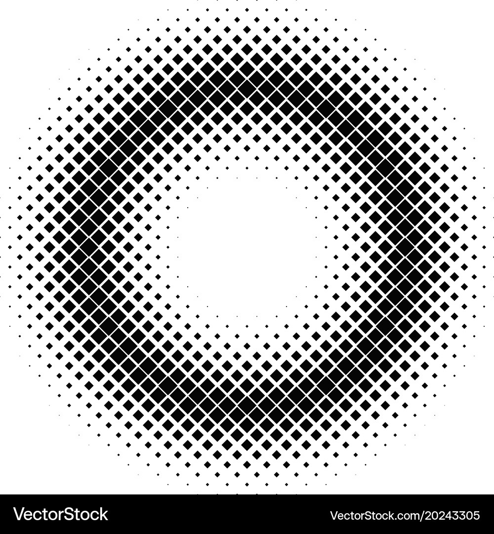 Geometrical abstract halftone square pattern vector image