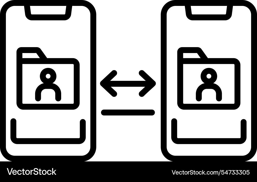 Sending files vector image