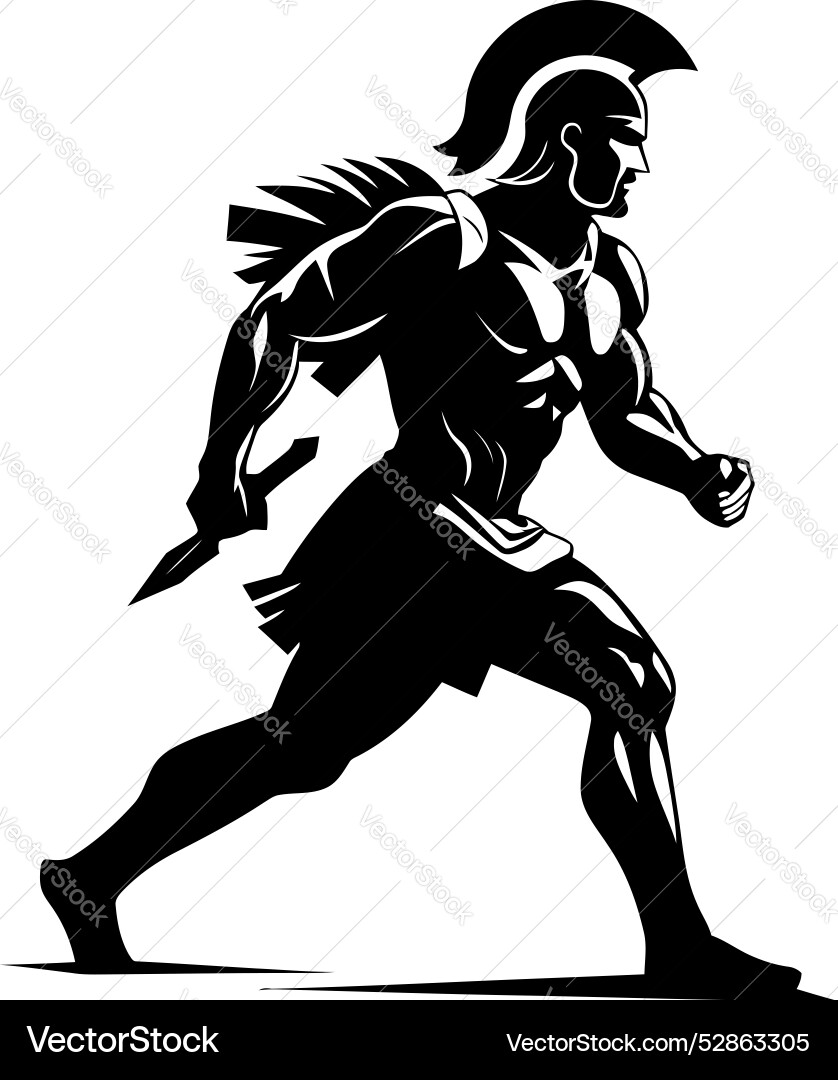 Swift spartan speed running gladiator velocity Vector Image