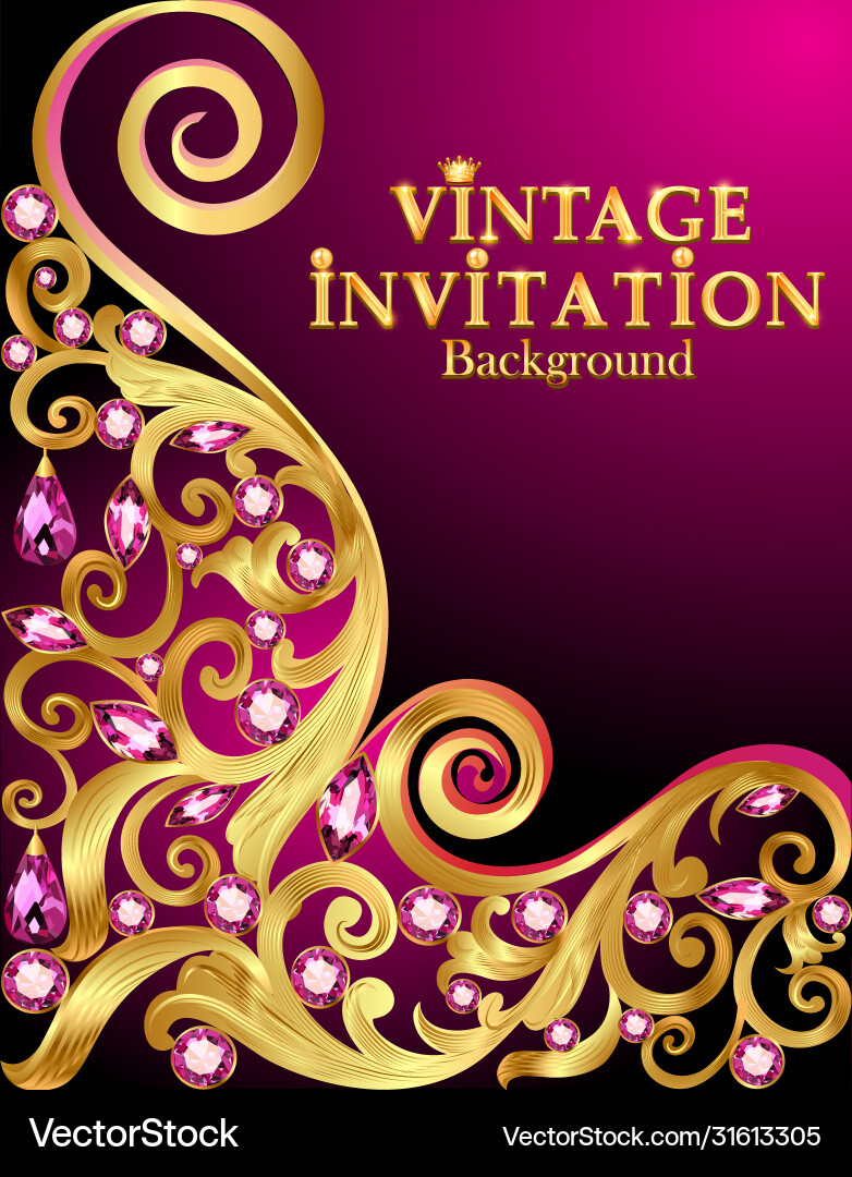 Vintage background elegant antiques victorian Vintage background elegant antiques victorian vector image