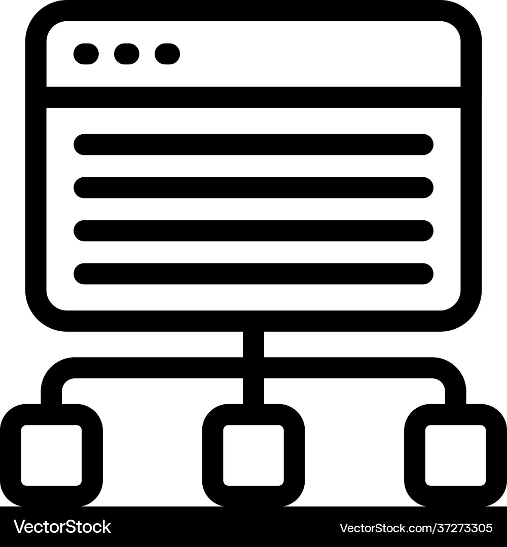 Web hierarchy Vector Image