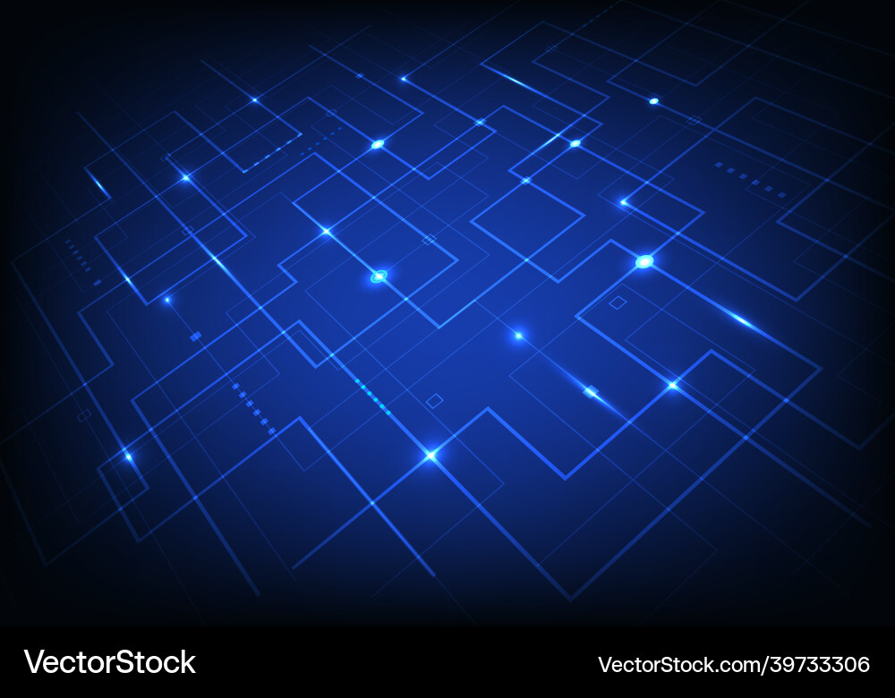 Abstract blue line grid pattern with light Abstract blue line grid pattern with light vector image